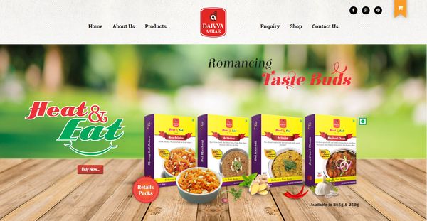 Ecommerce Website for Packaged Ready to Cook Food