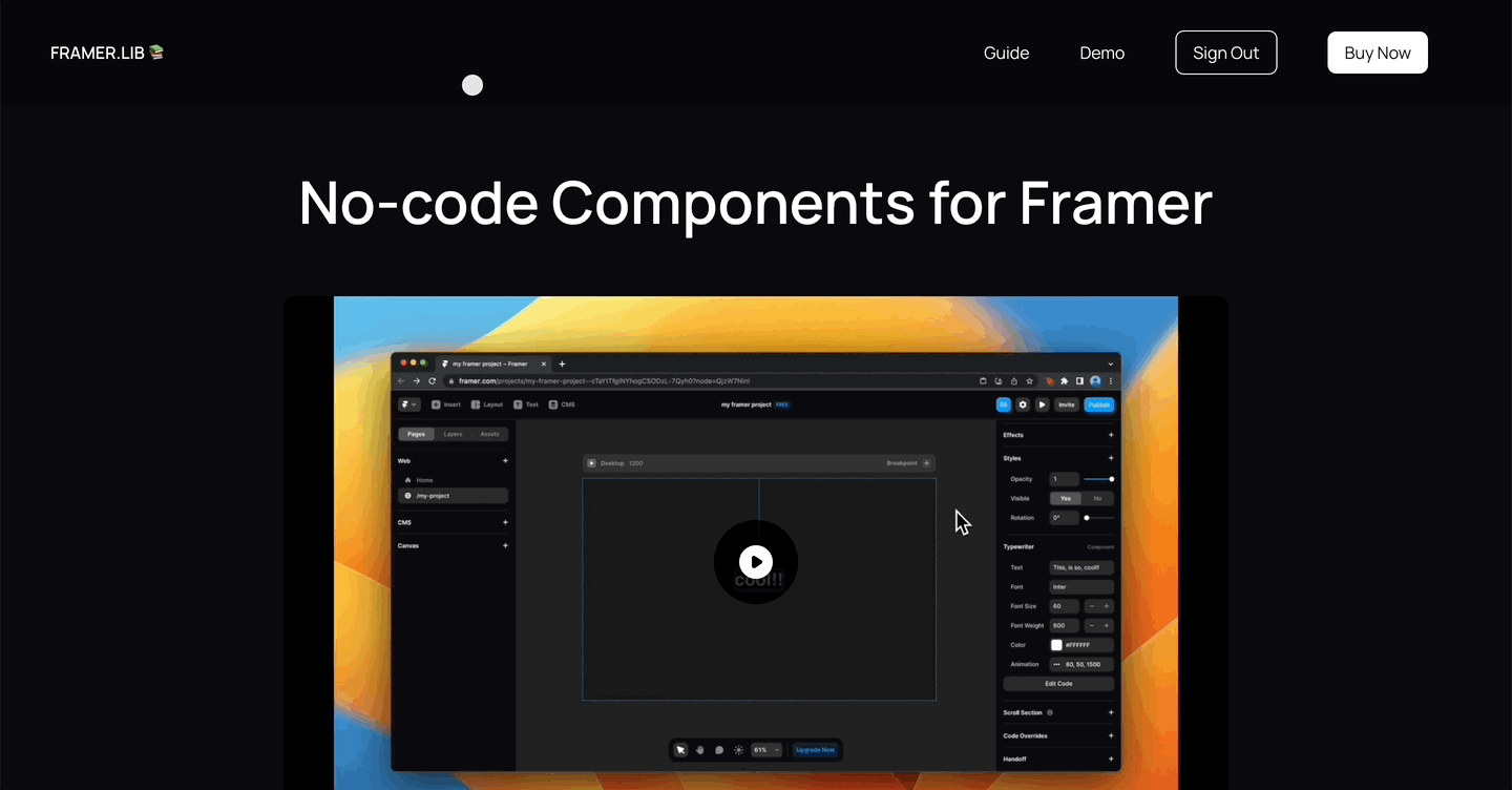 FramerLib |  Code Components for Framer (framerlib.com)
