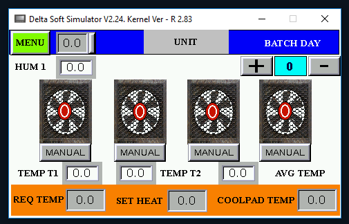 Poultry Climate Controller - (Eartha -4Fan) 1 Phase