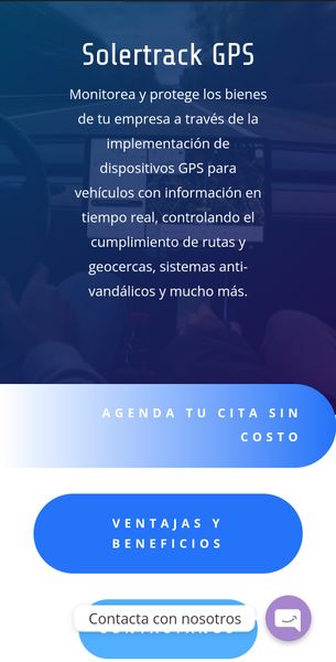 SolerTrack GPS - Landing Page Basica Autoadministrable en WP