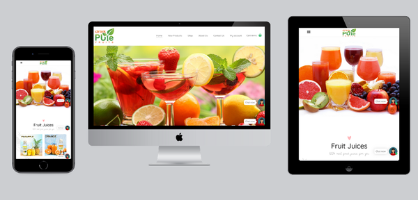 E-commerce website for Juice Manufacturer