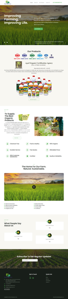 Website Development for Agri Manufacturer