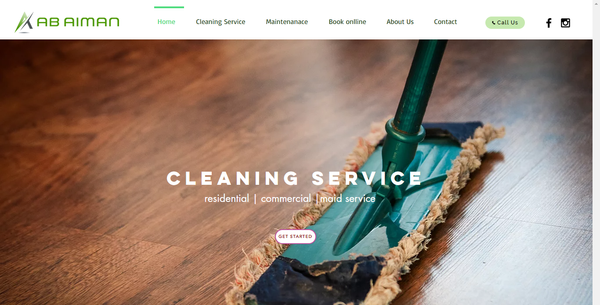 create logo & wesite abaiman cleaning service
