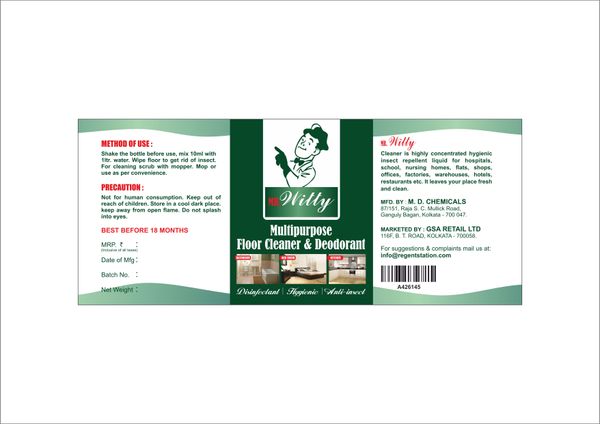 LABLE DESIGN FOR MR WITTY