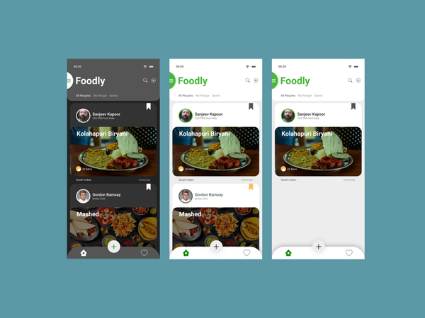 FOODLY APP UI