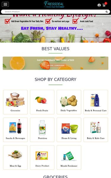 Fressdeal - A Grocery Website