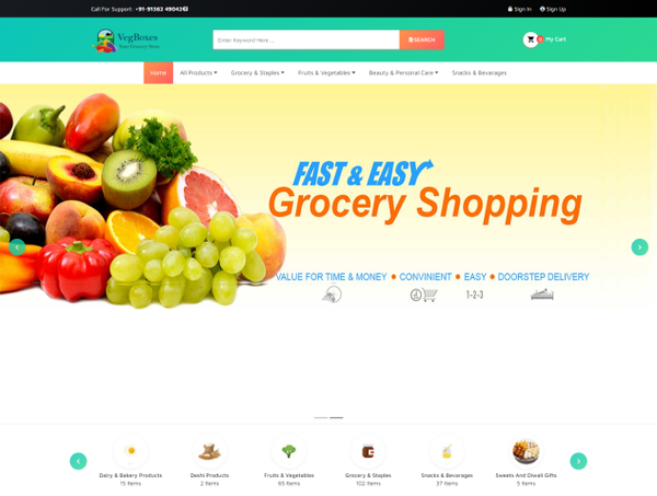 Grocery Website Varanasi