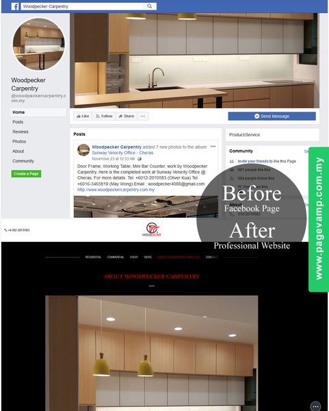 Online catalogue synced from Facebook page's photo albums