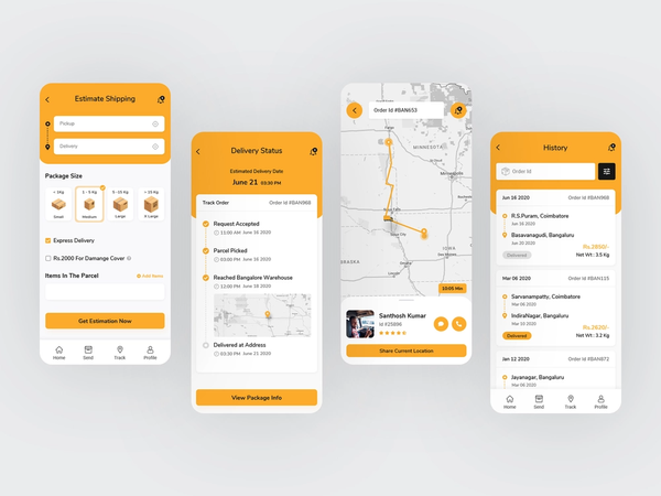Gotrack Mobile Application for Courier Delivery
