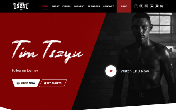 Tim Tszyu intructor portfolio + business website