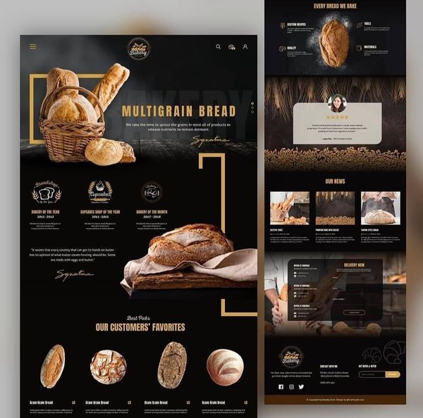 A Bakery Website design