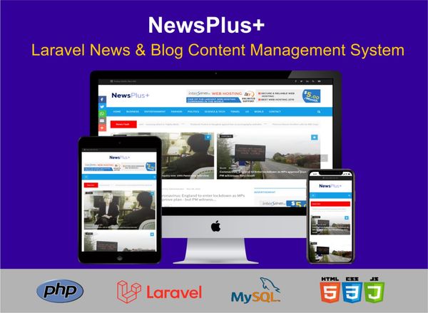 Laravel New & Blog Content Management System
