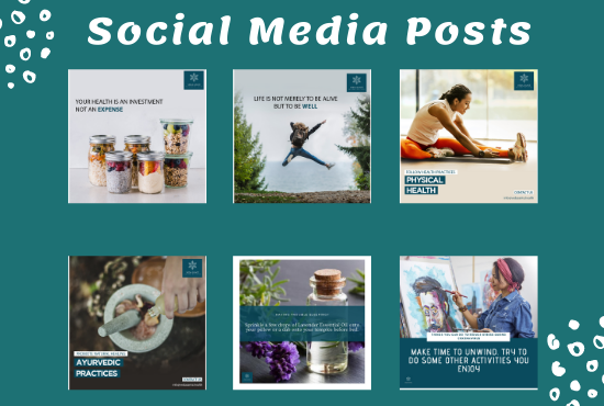 Design 25 social media posts