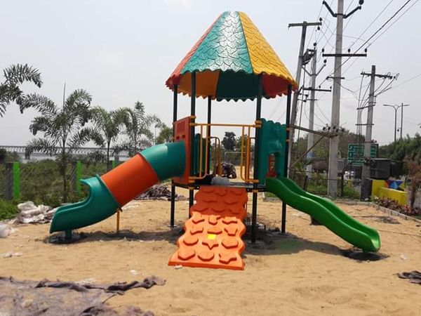 Playground equipments at Nehru Place , New Delhi