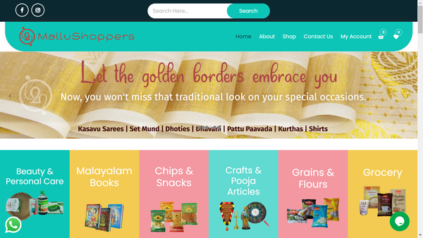 Mallu Shoppers Ecommerce Website
