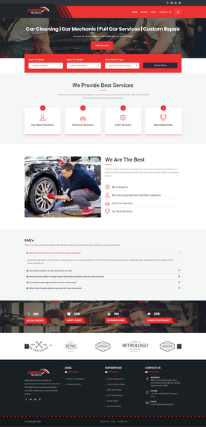 Car service booking website Car service booking website