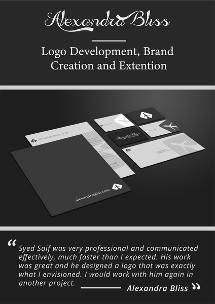Alexandra Bliss- Logo Development & Full Brand Creation