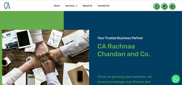 Website of CA Firm