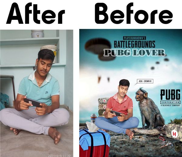pubg photo editing