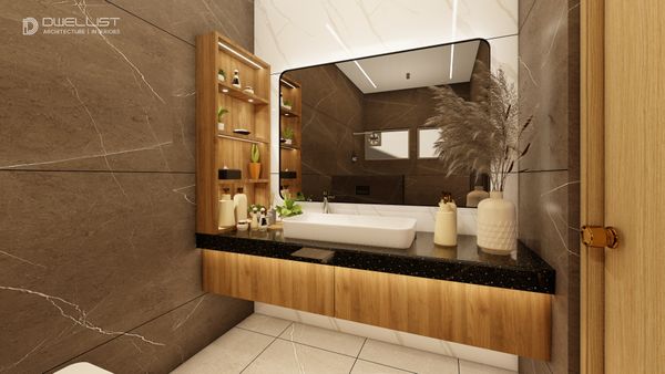 Contemporary Toilet Renovation for Thufayle's Residence in Madurai