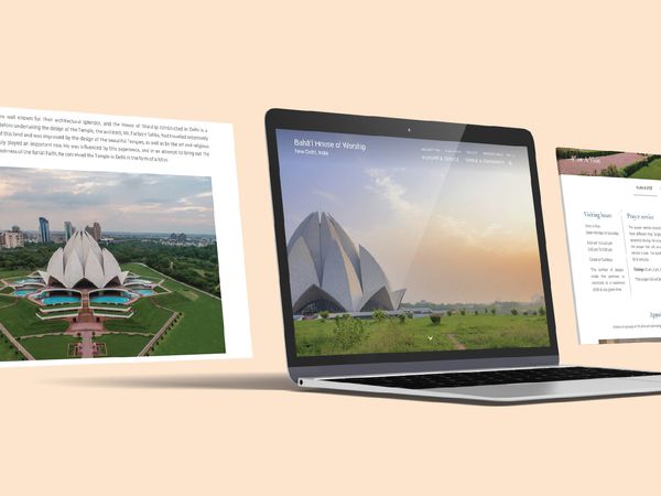 Baha'i House of Worship, New Delhi - Website Design & Development