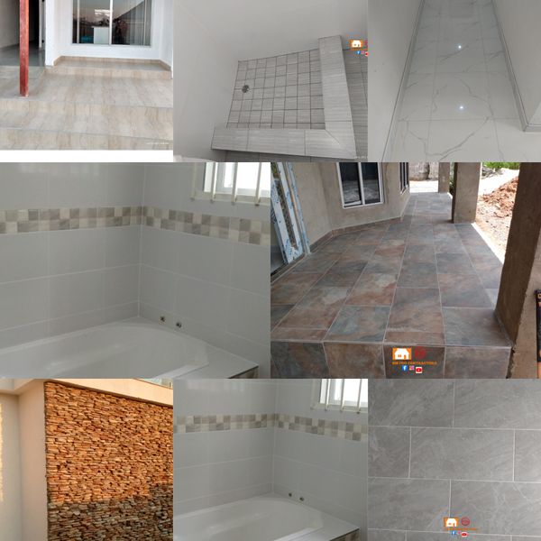 Floor and wall tiling
