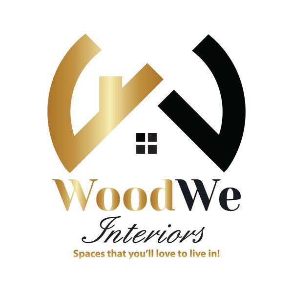 WoodWe Interiors logo design