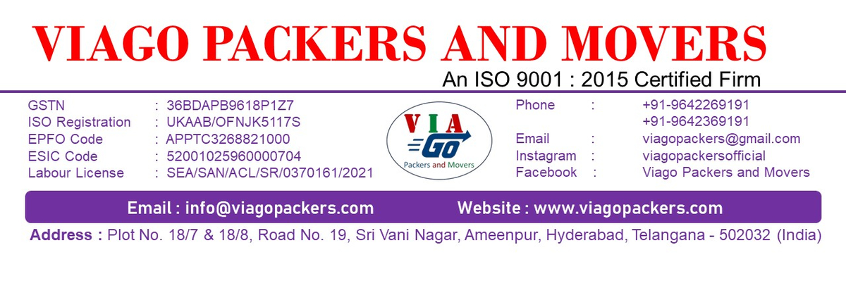 Viago Packers and Movers cover