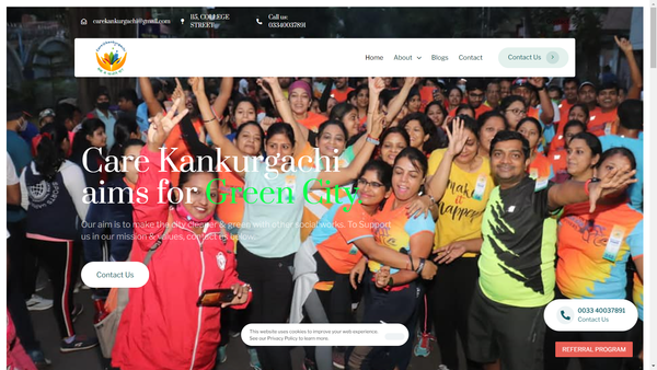Care Kankurgachi - NGO WordPress Website