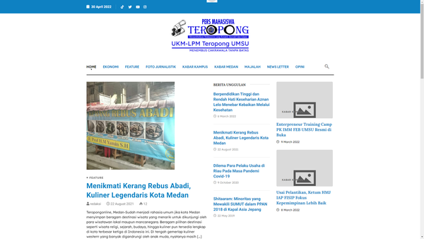 Website Development LPM TEROPONG