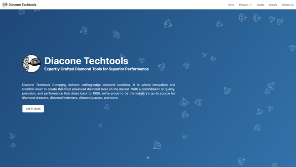Static Website for Diacone Techtools