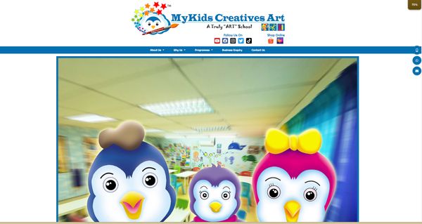 MyKids Creative Art Company Website
