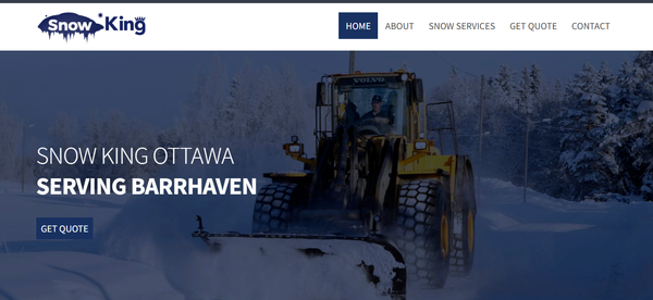 Website for Snow Cleaning Agency