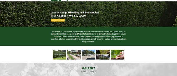 Tree service company Website