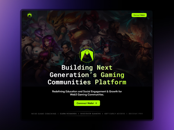 GamingPro Landing Page Design Project