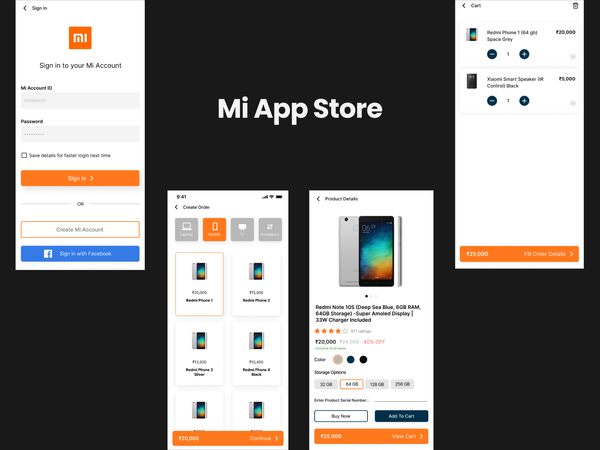 Mi App Store with POS System