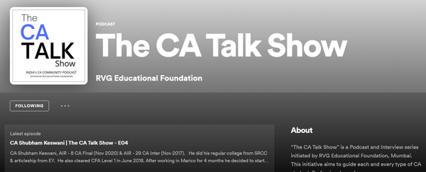 Podcast - "The CA Talk Show"