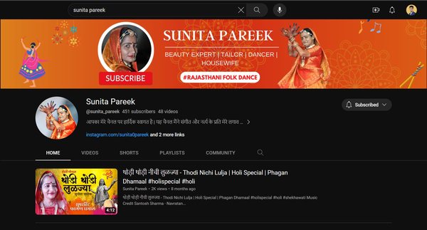 Mother YT Channel - Sunita Pareek