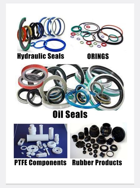 HYDRAULIC SEALS, OIL SEALS, O RINGS, RUBBER COMPONENTS, PTFE COMPONENTS