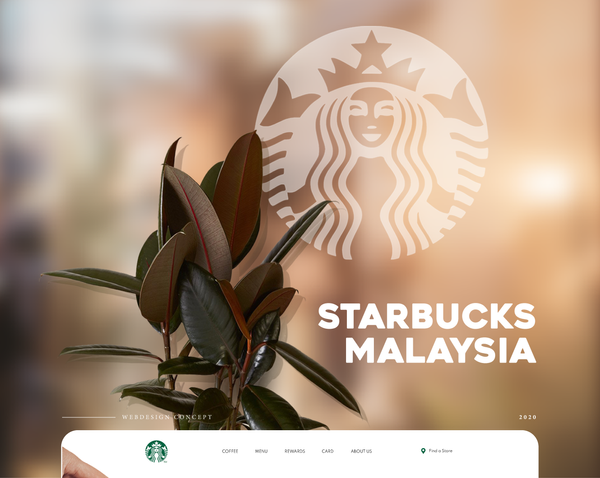 Starbucks Website UI