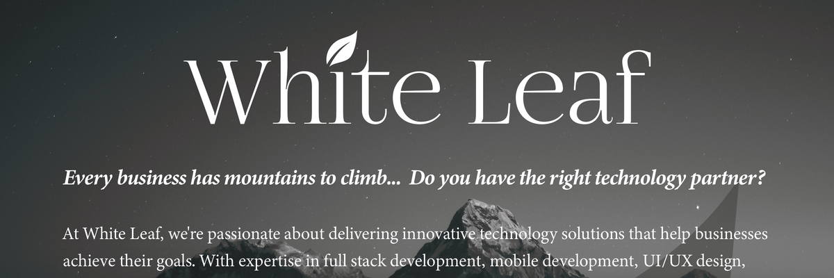 White Leaf LLC (Full Stack Development) cover