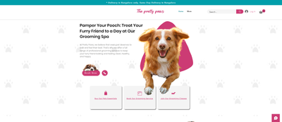 The Pretty Paws - Pet Grooming and E-Commerce