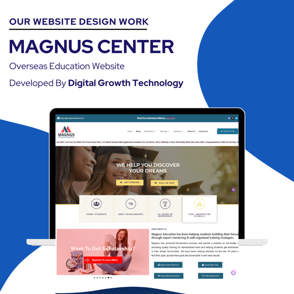 Magnus Center Website Development