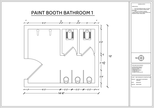 PAINT BOOTH BATHROOM 1