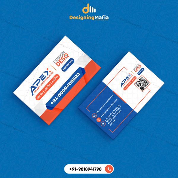 Business Card Design For Apex Solar Power Solutions Business Card Design For Apex Solar Power Solutions