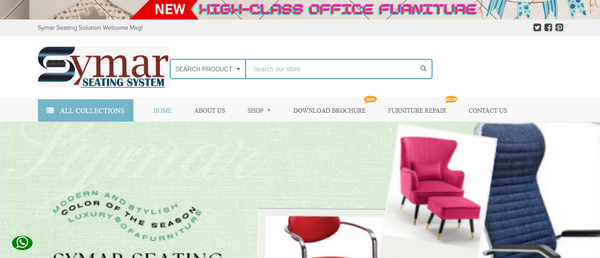 Furniture website with amin panel