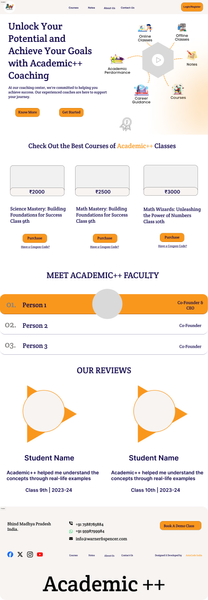 Coaching Institute Website Design