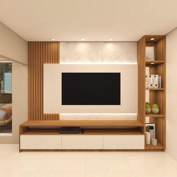 EXECUTIVE WOODEN TV WALL UNIT.