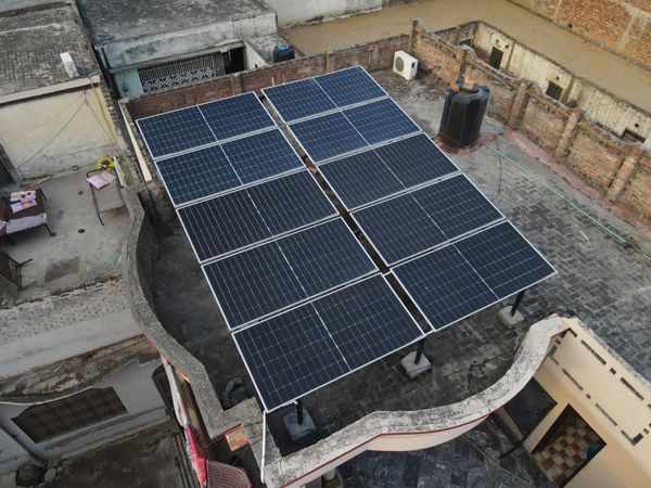 5kw On Grid +3kw Hybrid Solar system with Customized Elevated structure