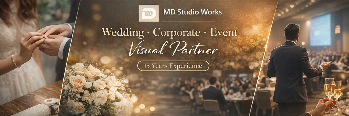 MD Studio Works | Wedding, Corporate & Event Visual Partner cover